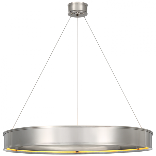 Connery Chandelier, LED, Polished Nickel, 40"W (CHC 1616PN CU4A9)