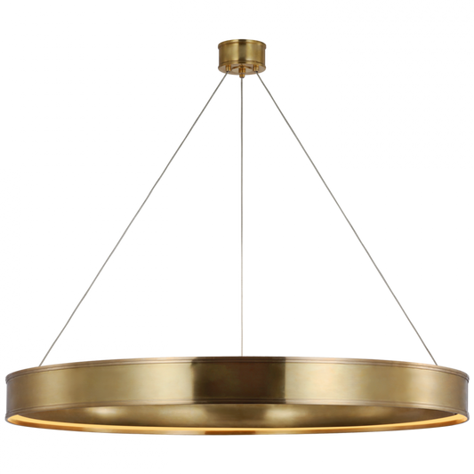 Connery Ring Chandelier, 1-Light, LED, Antique-Burnished Brass, 50"W (CHC 1617AB D03RW)