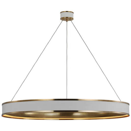 Connery Ring Chandelier, 1-Light, LED, Matte White, 50"W (CHC 1617WHT D03RX)