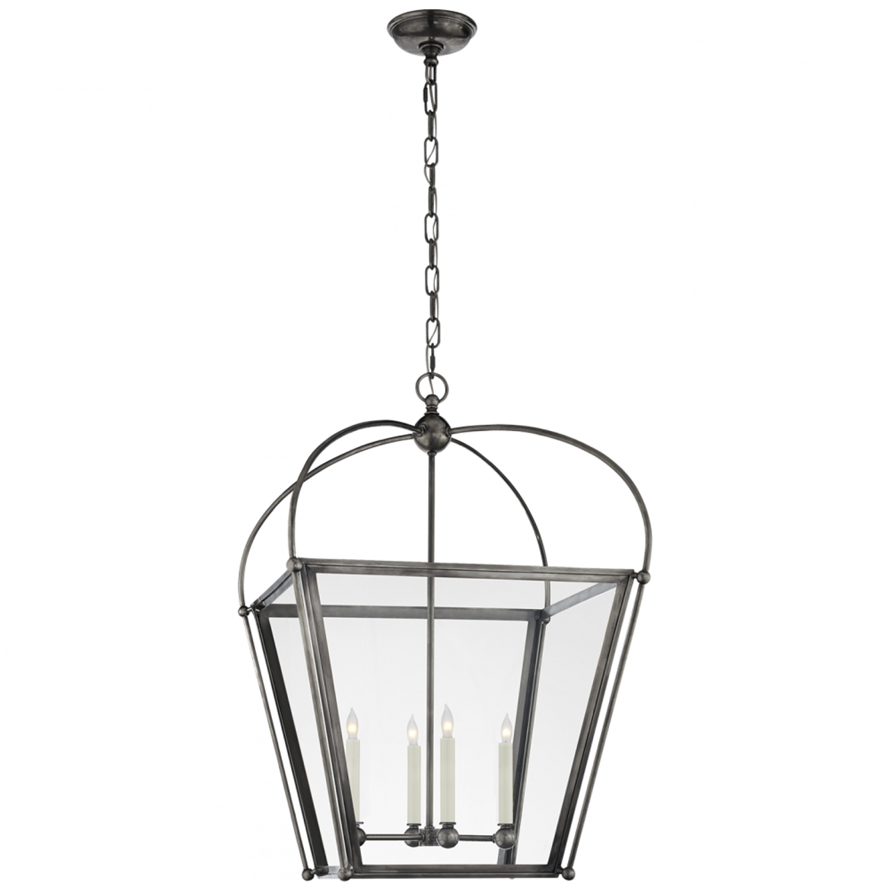 Riverside Lantern Pendant, 4-Light, Bronze, Clear Glass, 21"W (CHC 3439BZ-CG 2R70L)