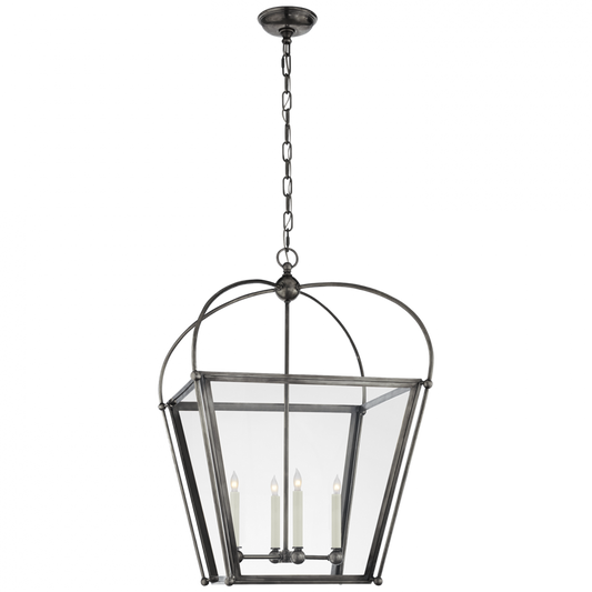 Riverside Lantern Pendant, 4-Light, Bronze, Clear Glass, 21"W (CHC 3439BZ-CG 2R70L)