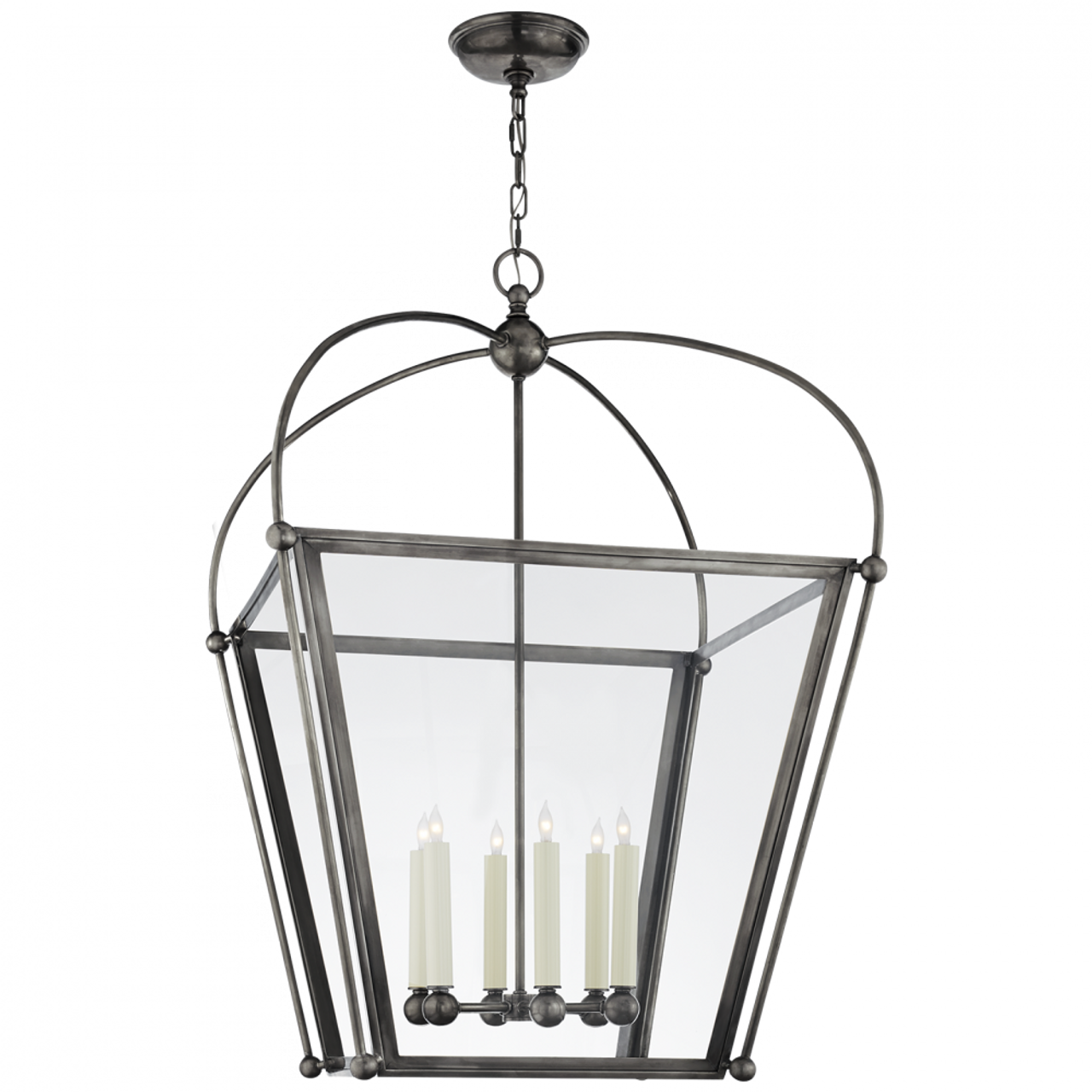 Riverside Lantern Pendant, 6-Light, Bronze, Clear Glass, 28.75"W (CHC 3440BZ-CG 2R70Q)