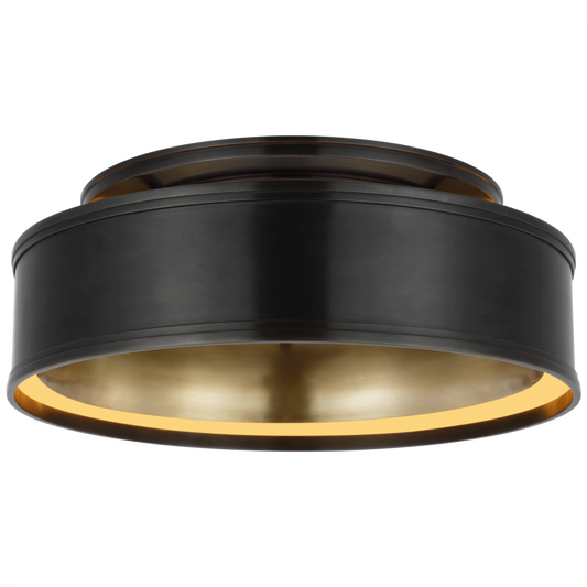 Connery Flush Mount, 1-Light, LED, Bronze, 18"W (CHC 4612BZ D02RE)