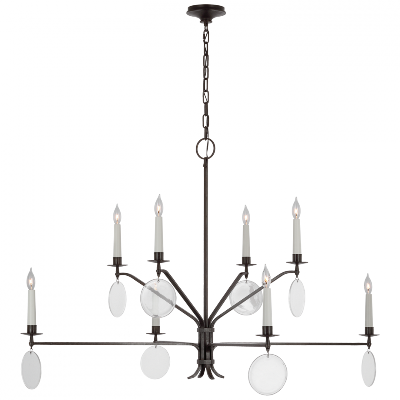 Danvers Grande Two-Tier Chandelier - Aged Iron