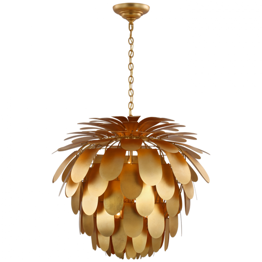 Cynara Chandelier, 6-Light, Gild, 36.5"W (CHC 5158G CM11W)