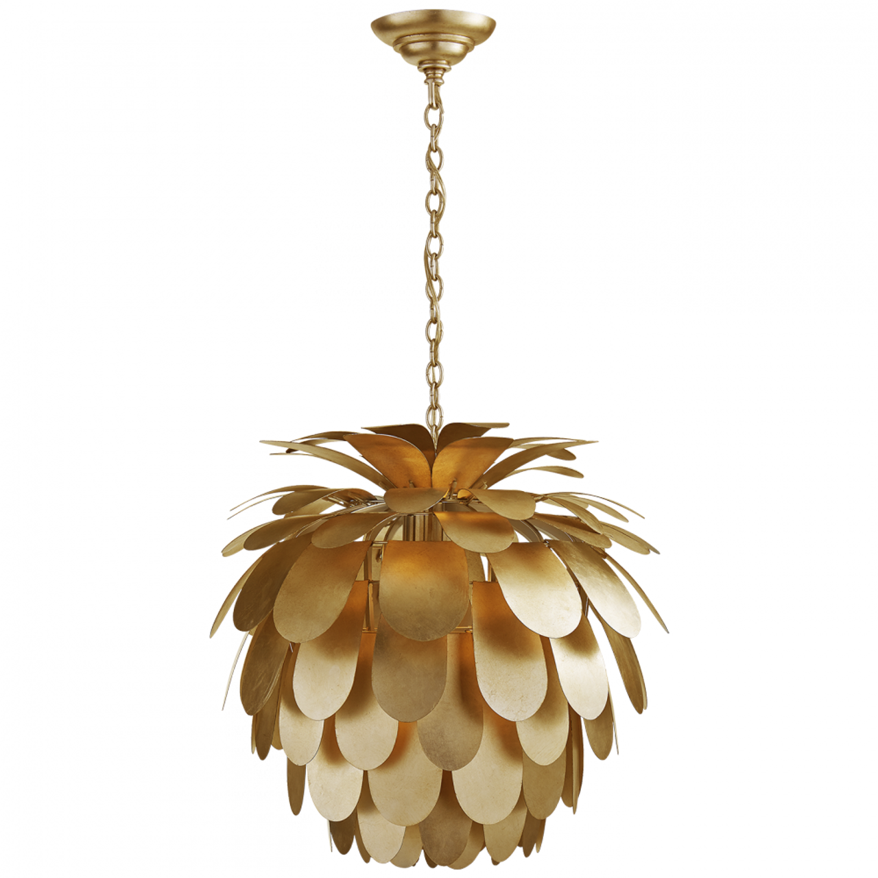 Cynara Chandelier, 1-Light, Gild, 22.5"W (CHC 5165G CHUHC)