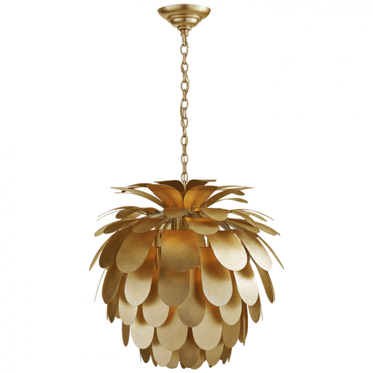 Cynara Chandelier, 1-Light, Gild, 22.5"W (CHC 5165G CHUHC)