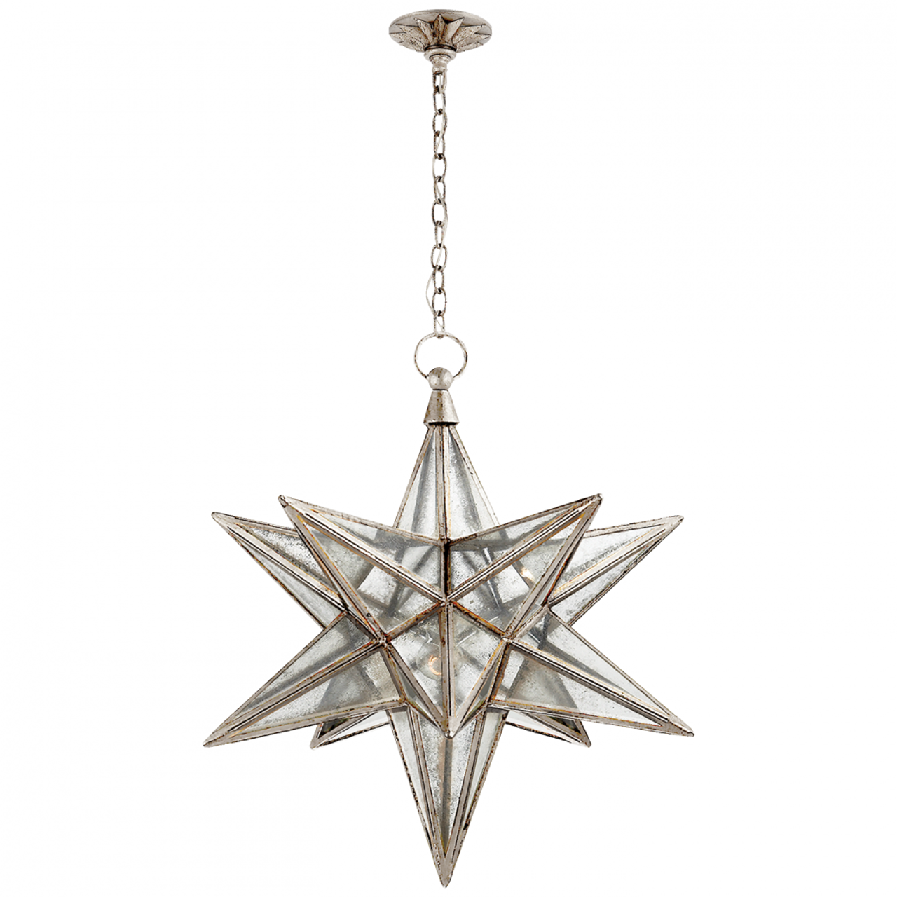 Moravian Star Pendant, 1-Light, Burnished Silver Leaf, 30"W (CHC 5212BSL-AM 2MYH8)