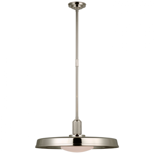 Ruhlmann Factory Pendant - Polished Nickel 46.25"