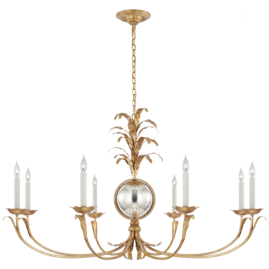 Gramercy Grande Wide Chandelier - Gilded Iron