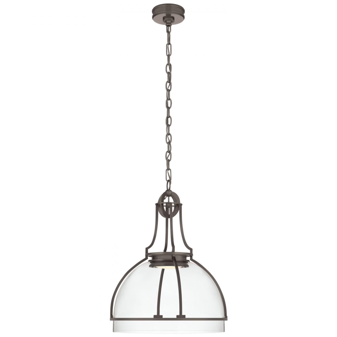 Gracie Pendant, Dome, LED, Bronze, Clear Glass, 19"W (CHC 5482BZ-CG CTXH0)