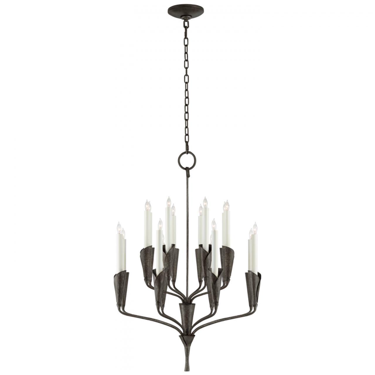 Aiden Chandelier, 16-Light, Aged Iron, 24.75"W (CHC 5501AI CQ0Q6)