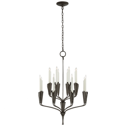 Aiden Chandelier, 16-Light, Aged Iron, 24.75"W (CHC 5501AI CQ0Q6)