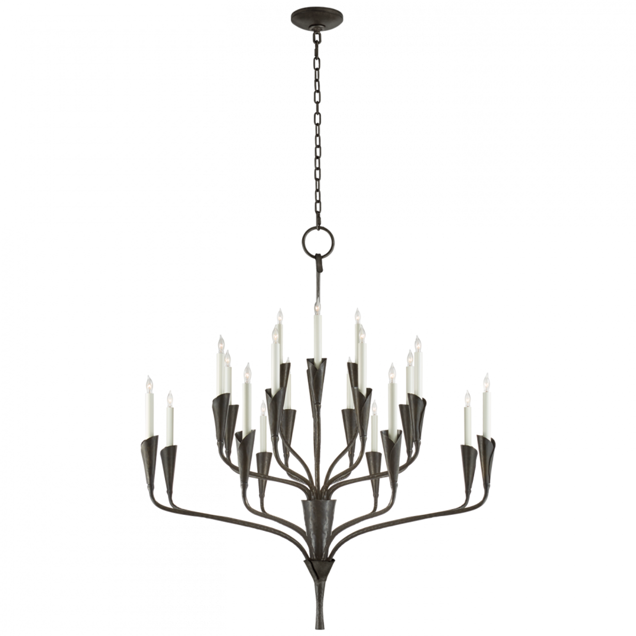 Aiden Chandelier, 20-Light, Aged Iron, 40.5"W (CHC 5503AI CQ0Q9)