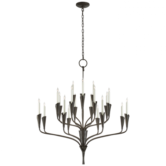 Aiden Chandelier, 20-Light, Aged Iron, 40.5"W (CHC 5503AI CQ0Q9)