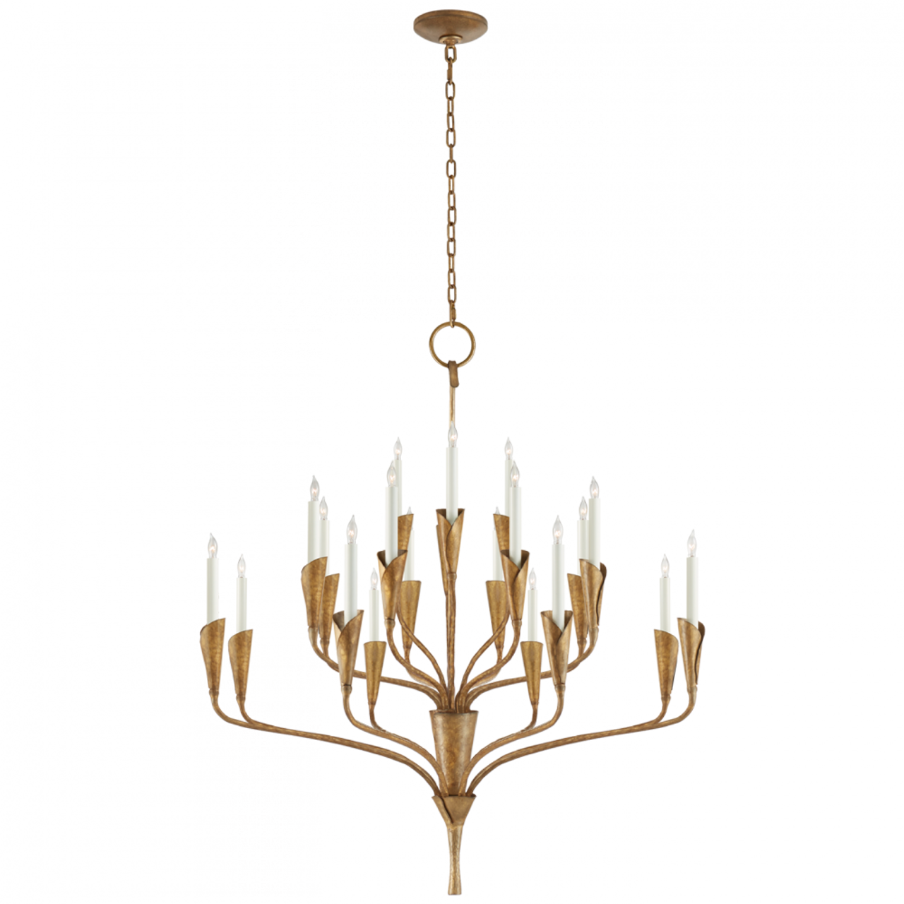 Aiden Chandelier, 20-Light, Gilded Iron, 40.5"W (CHC 5503GI CQ0QA)