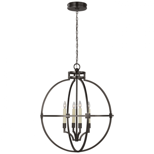 Lexie Pendant, 4-Light, Globe, Bronze, 30"W (CHC 5518BZ CU0GQ)