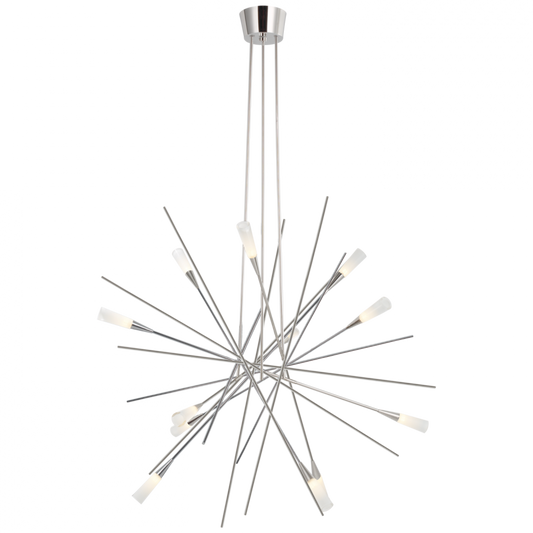 Stellar Large Chandelier - Polished Nickel