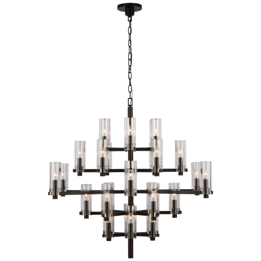 Sonnet Large Chandelier, 30-Light, Bronze, 42"W (CHC 5632BZ-CG CU4AV)