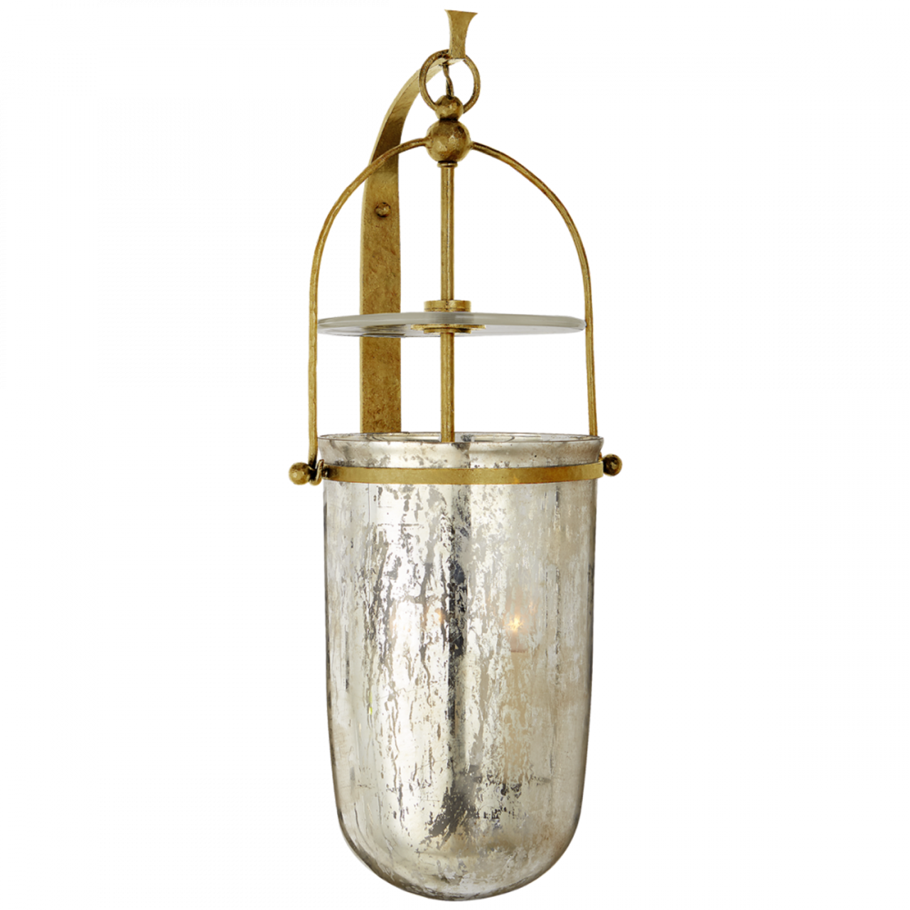 Lorford Wall Sconce, 3-Light, Gilded Iron, Mercury Glass, 23.75"H (CHD 2270GI-MG CHUHM)