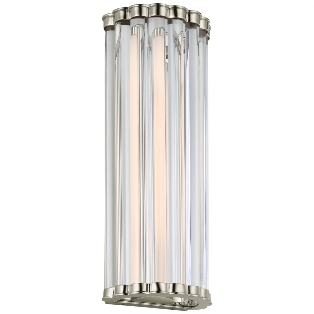 Kean Wall Sconce, 1-Light, LED, Polished Nickel, 14"H (CHD 2925PN-CG CU1EJ)