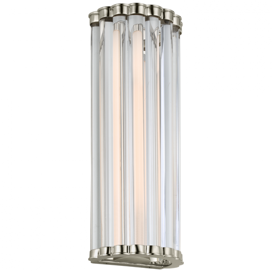 Kean Wall Sconce, 1-Light, LED, Polished Nickel, 14"H (CHD 2925PN-CG CU1EJ)