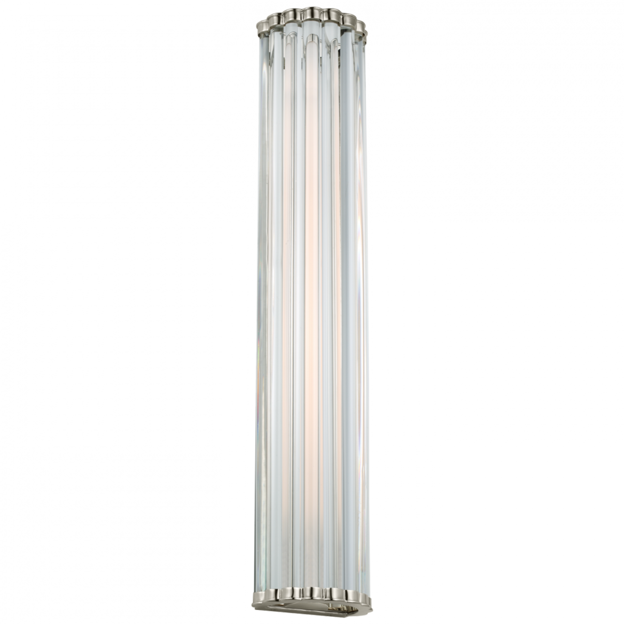 Kean Wall Sconce, 1-Light, LED, Polished Nickel, 28"H (CHD 2927PN-CG CU1EL)