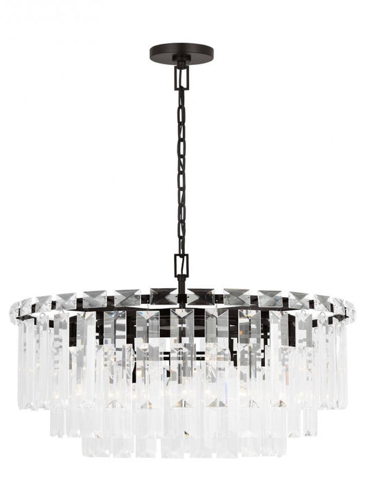 Arden Chandelier, 16-Light, Aged Iron, 32.88"W (CC12716AI 706X55Y)