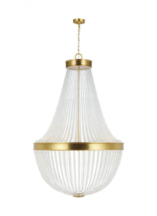 Summerhill Chandelier, 12-Light, Burnished Brass, Clear Shade, 36"W (CC14912BBS 706X08Z)