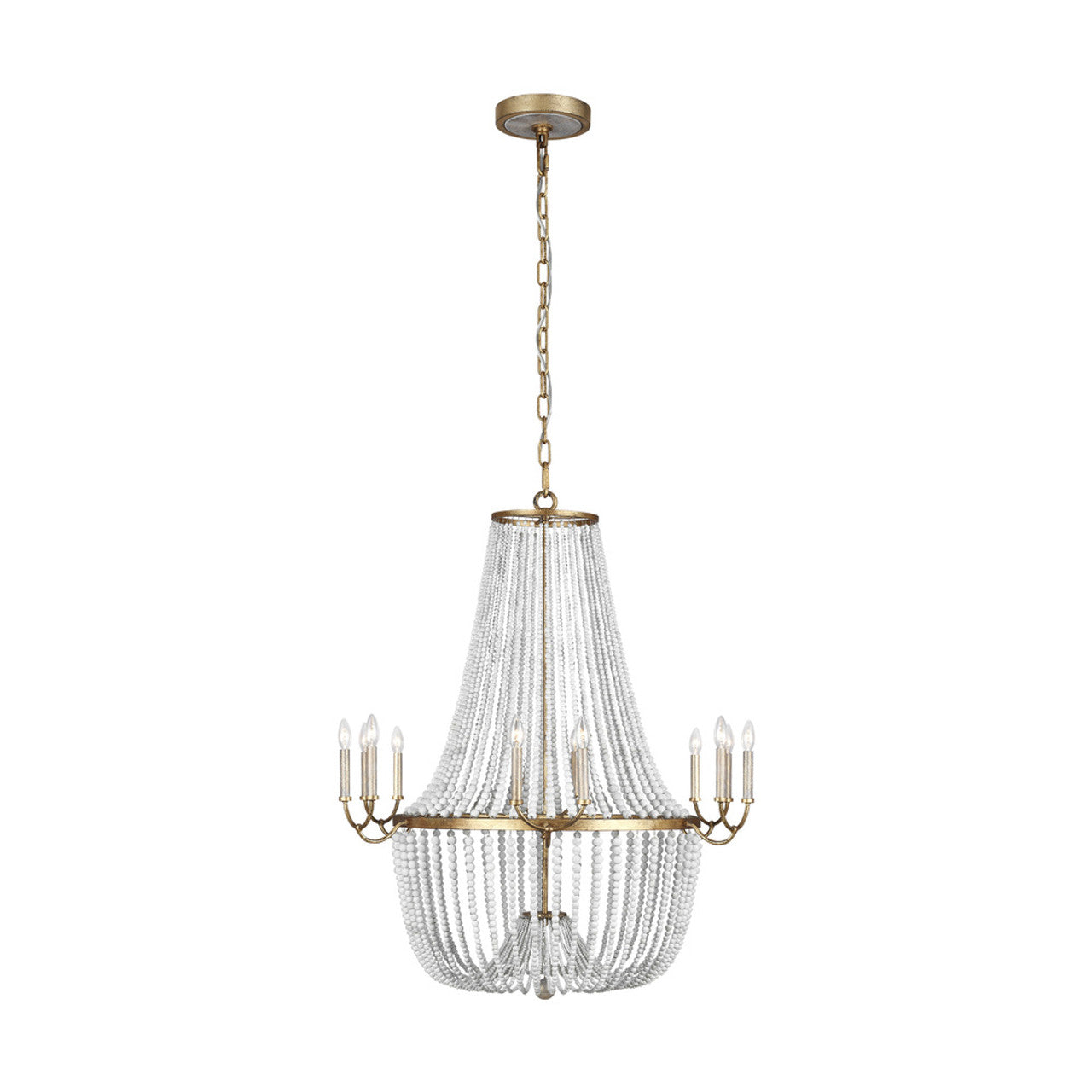 12 - Light Chandelier, Generation Lighting - Feiss F3281/12ADB AC4AA