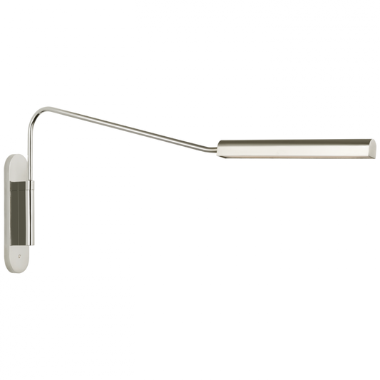 Austin Large Articulating Wall Light, 1-Light, LED, Polished Nickel, 16"H (IKF 2351PN D02TM)