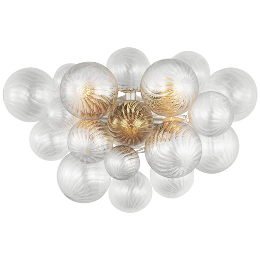 Talia Large Sconce, 5-Light, LED, Burnished Silver Leaf, 17.75"H (JN 2006BSL-CG D02TN)