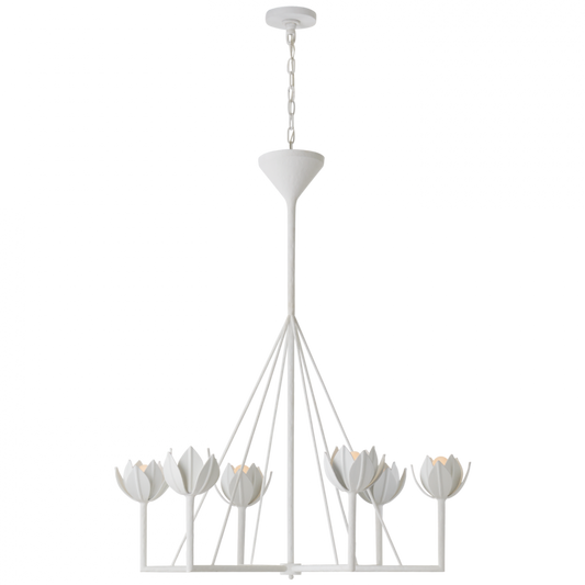 Alberto Chandelier, 6-Light, Plaster White, 40"W (JN 5004PW CM12Q)