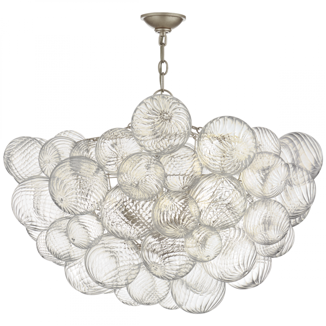 Talia Large Chandelier, 8-Light, Silver, 33"W (JN 5112BSL/CG CTYJD)