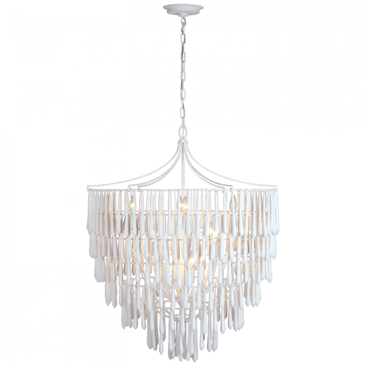 Vacarro Large Chandelier, 12-Light, Plaster White, 32.25"W (JN 5132PW CU0GU)