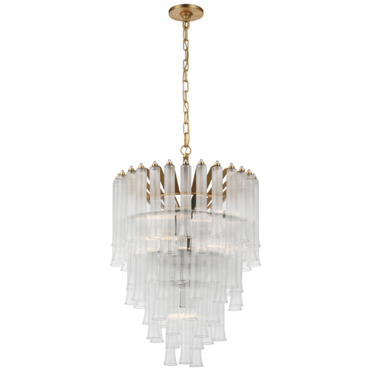 Lorelei Small Waterfall Chandelier, 9-Light, Gild, 20.5"W (JN 5252G-CG CX40U)