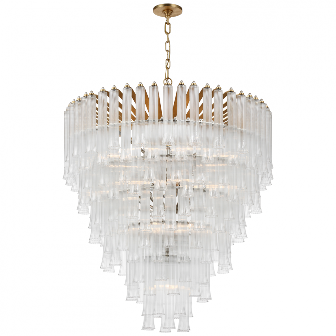 Lorelei X-Large Waterfall Chandelier, 19-Light, Gild, 34.75"W (JN 5253G-CG CX40V)