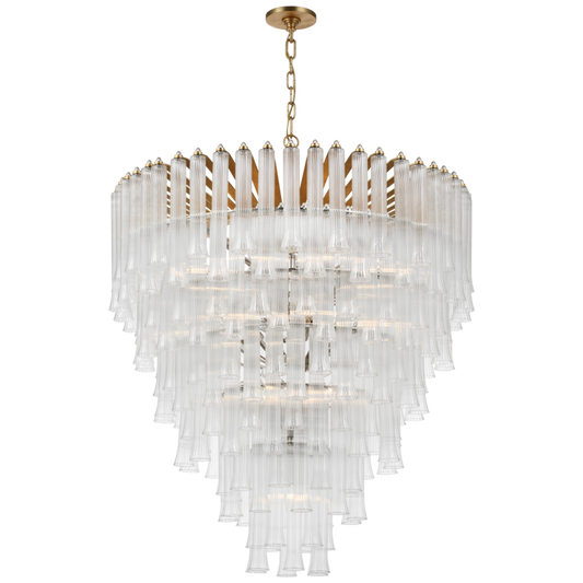 Lorelei X-Large Waterfall Chandelier, 19-Light, Gild, 34.75"W (JN 5253G-CG CX40V)