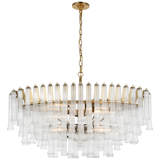 Lorelei X-Large Oval Chandelier, 8-Light, Gild, 20.25"W (JN 5255G-CG CX14V)