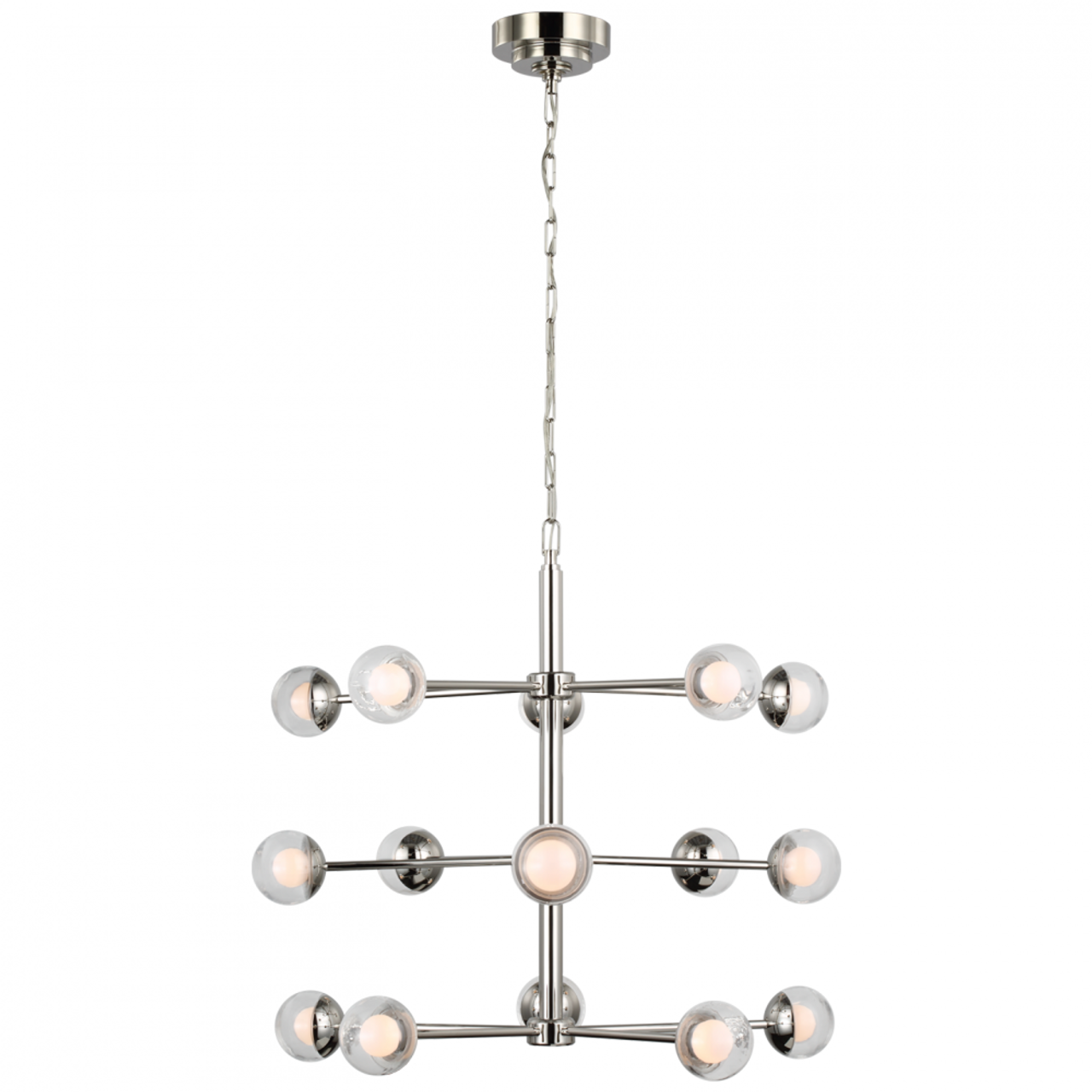 Alloway Small Barrel Chandelier - Polished Nickel