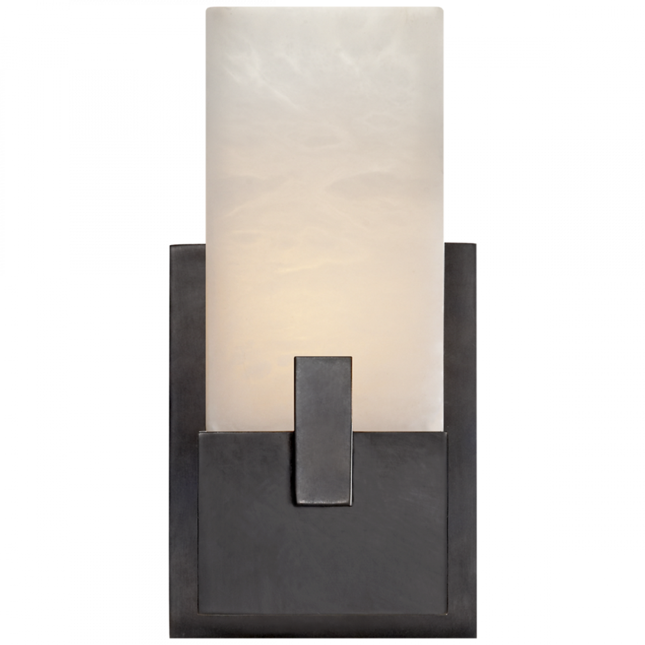 Covet Bathroom Wall Sconce, 1-Light, Bronze, Alabaster, 10.75"H (KW 2113BZ-ALB 2UZW1)