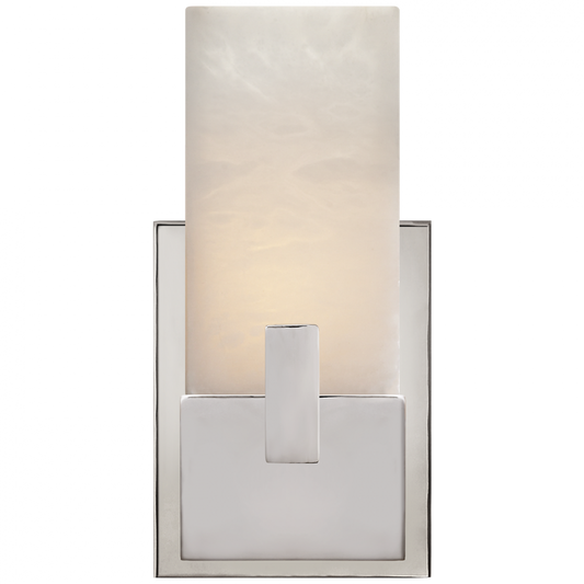 Covet Bathroom Wall Sconce, 1-Light, Polished Nickel, Alabaster, 10.75"H (KW 2113PN-ALB 2UZW2)