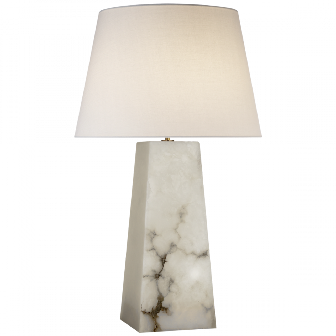 Evoke Table Lamp, 1-Light, Alabaster, Linen Shade, 30.25"H (KW 3040ALB-L CHVGG)