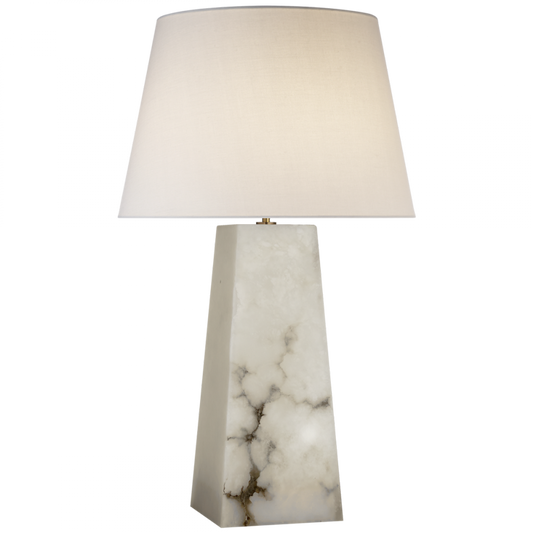 Evoke Table Lamp, 1-Light, Alabaster, Linen Shade, 30.25"H (KW 3040ALB-L CHVGG)