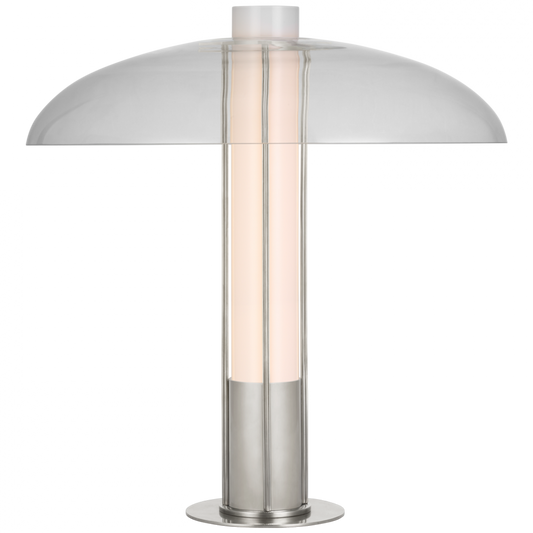 Troye Table Lamp, 1-Light, Polished Nickel, Clear Glass, 19"H (KW 3420PN-CG CU2D9)