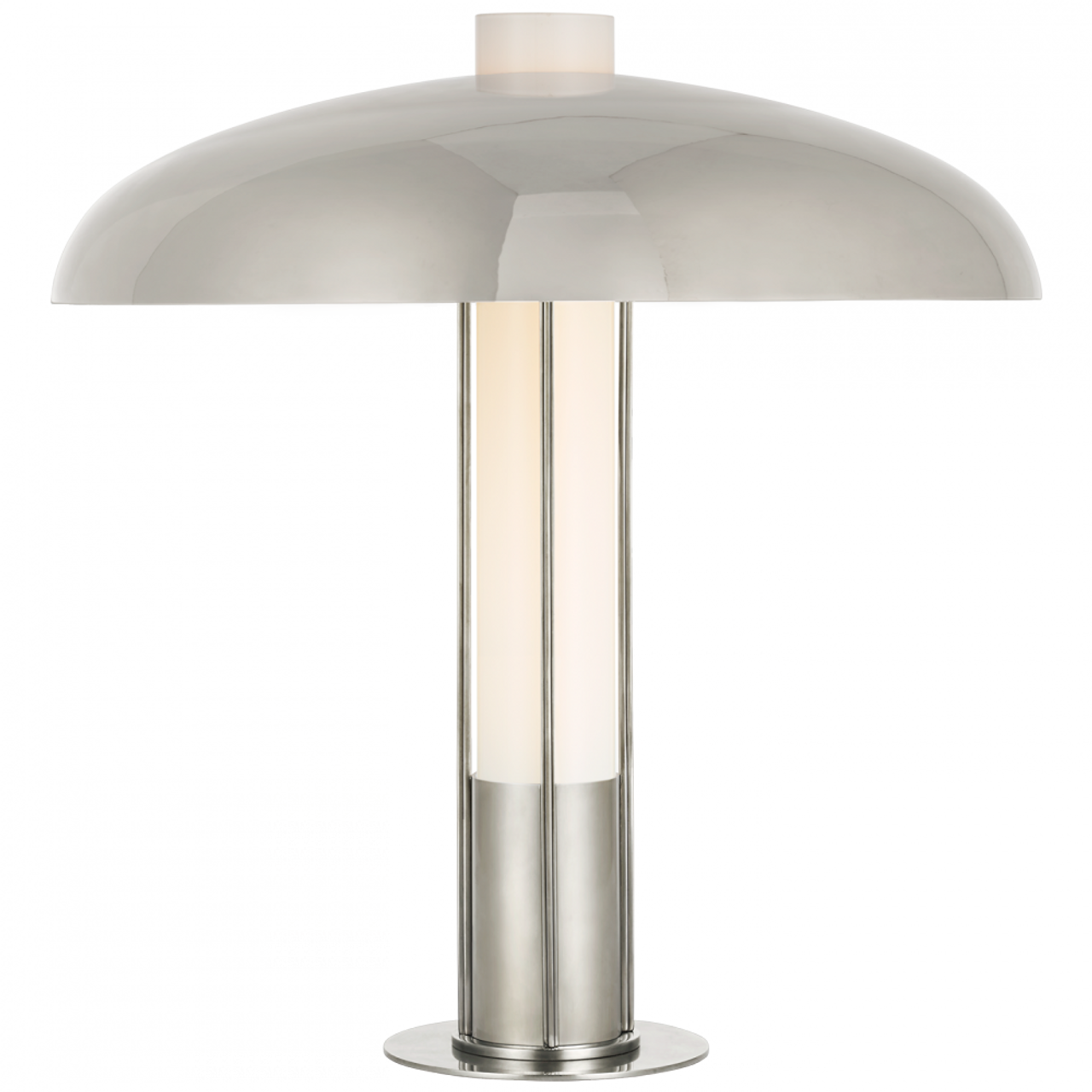 Troye Table Lamp, 1-Light, Polished Nickel, Polished Nickel Shade, 19"H (KW 3420PN-PN CU3C9)