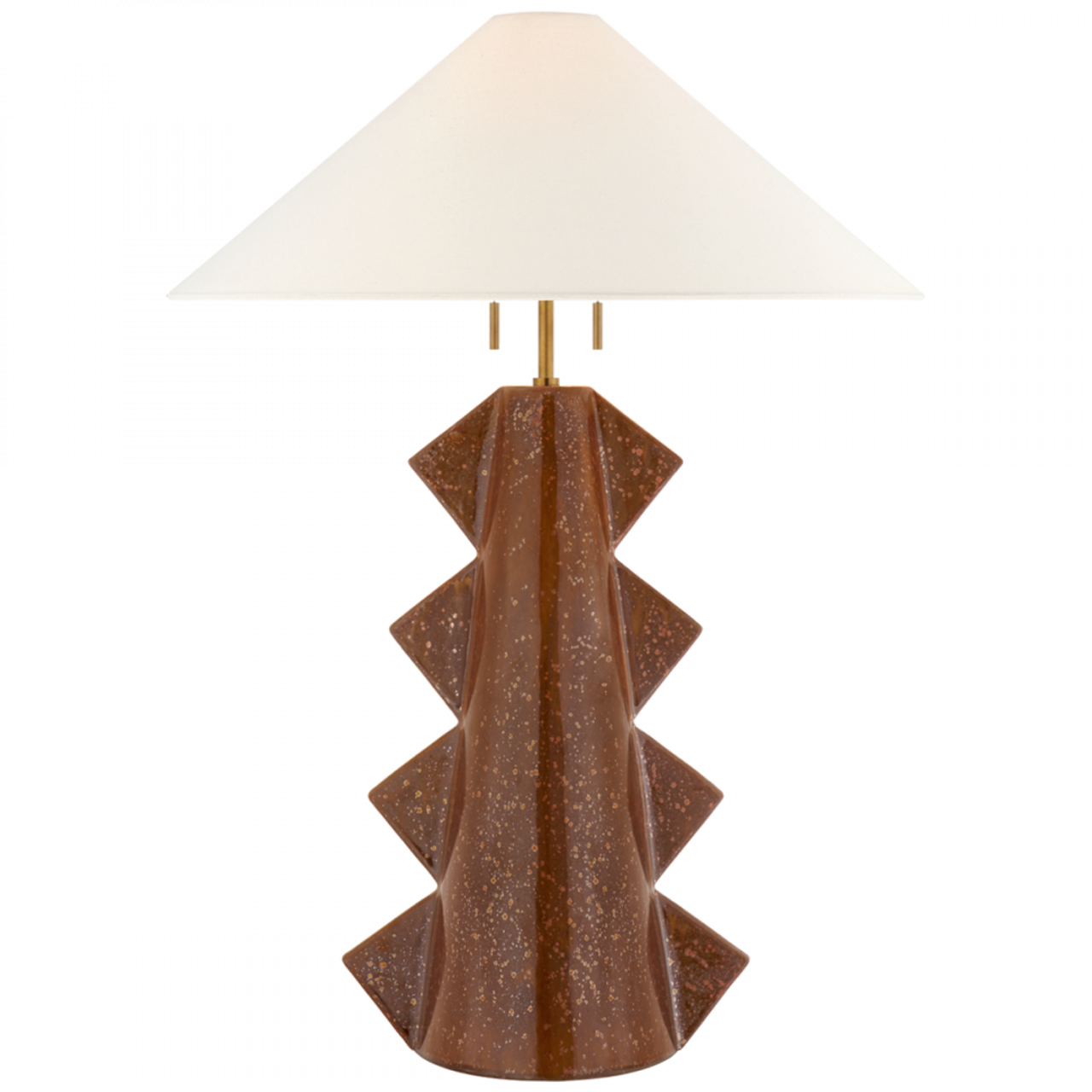 Senso Table Lamp, 2-Light, Autumn Copper, Linen Shade, 33"H (KW 3681ACO-L CTVHT)