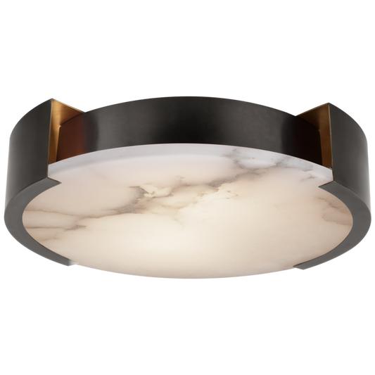 Melange X-Large Flush Mount, 5-Light, Bronze, Alabaster Shade, 21"W (KW 4016BZ-ALB CX31P)