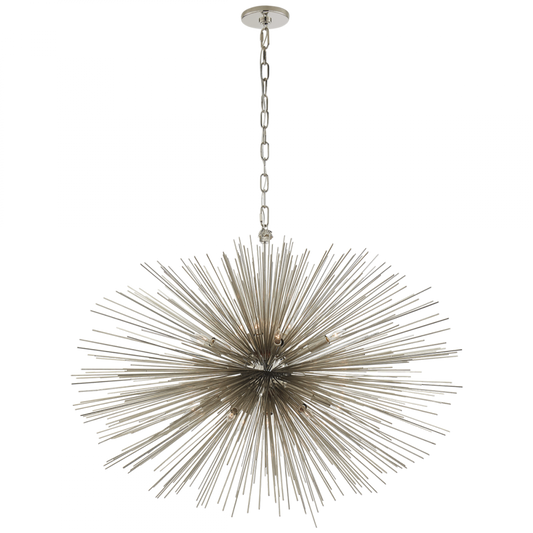 Strada Chandelier, 20-Light, Polished Nickel, 38"W (KW 5074PN 2R538)