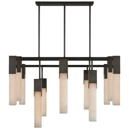 Covet Chandelier, 12-Light, Bronze, 44"W (KW 5115BZ-ALB CPTY9)